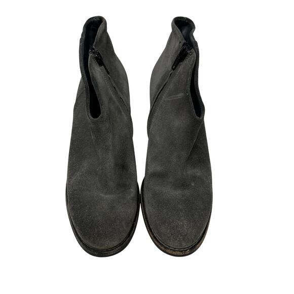 Paul Green Ankle Booties Women's Size UK 4.5 US 7 Dark Gray Suede Boots - Picture 3 of 9